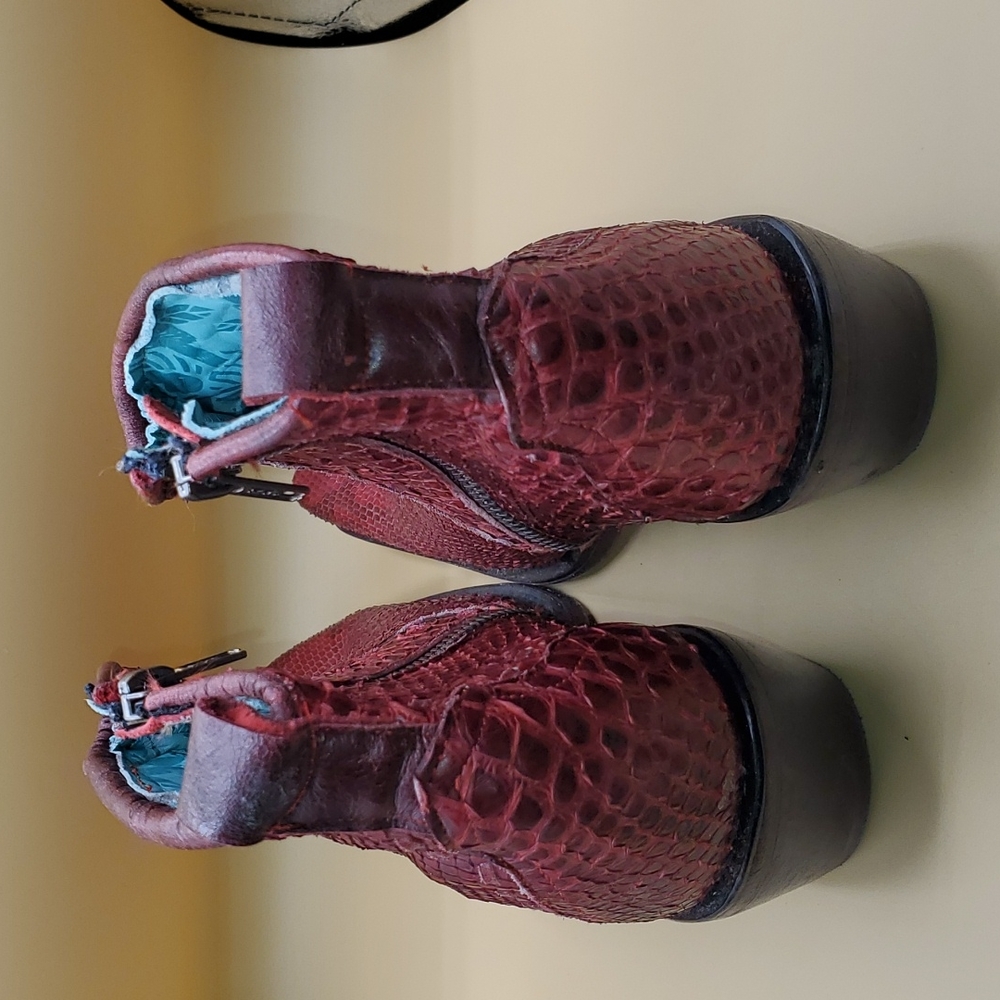 Corral Python Booties - image 4